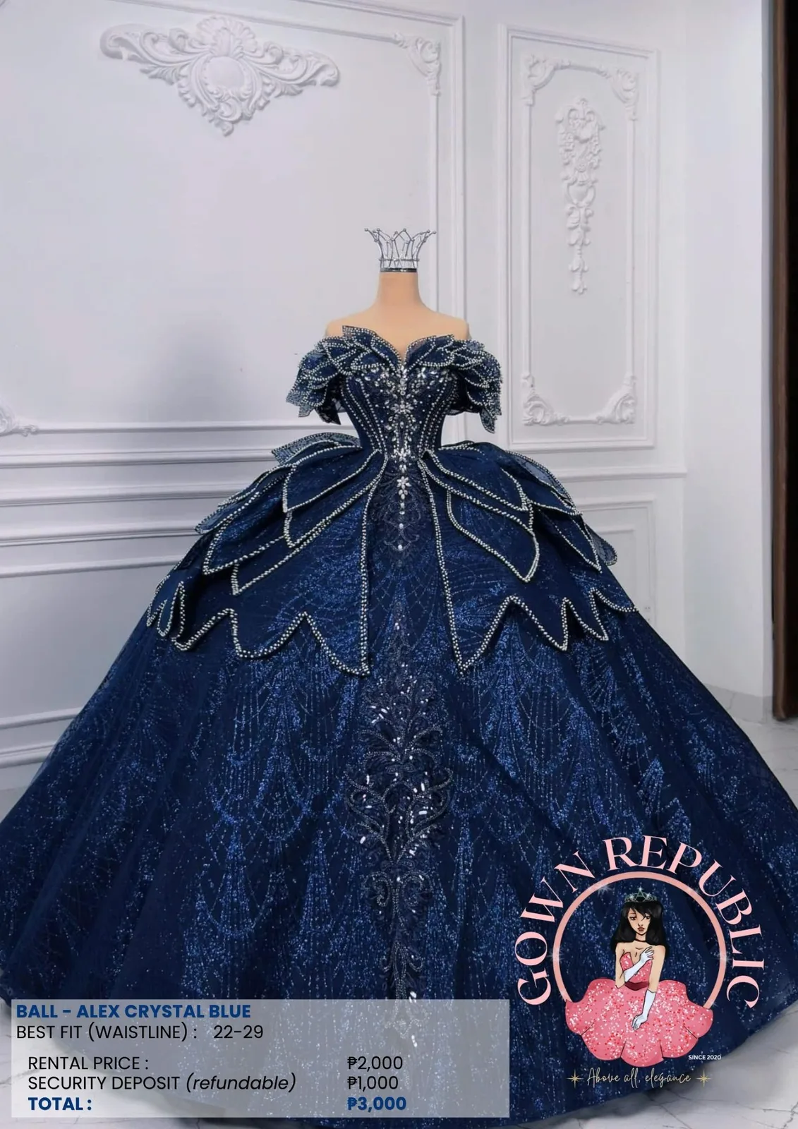 Ball Gowns: Blue 113